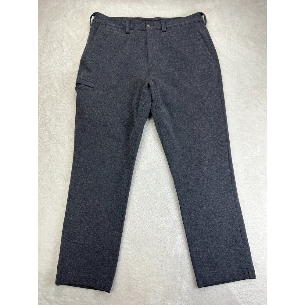 Duluth Trading Co Incog-Chino Pants Mens 36x32 Gray Standard Fit Soft Comfort